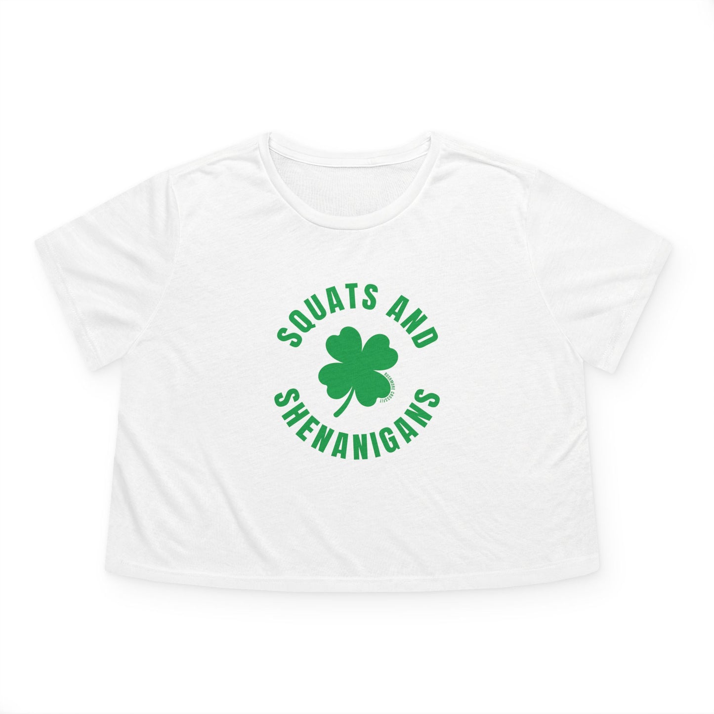 Squats & Shenanigans Flowy Cropped Tee
