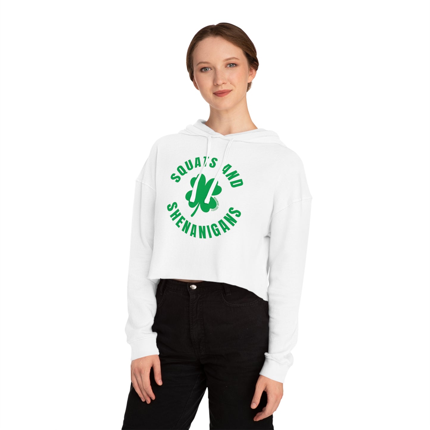 Squats & Shenanigans Cropped Hoodie