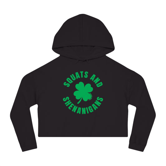 Squats & Shenanigans Cropped Hoodie