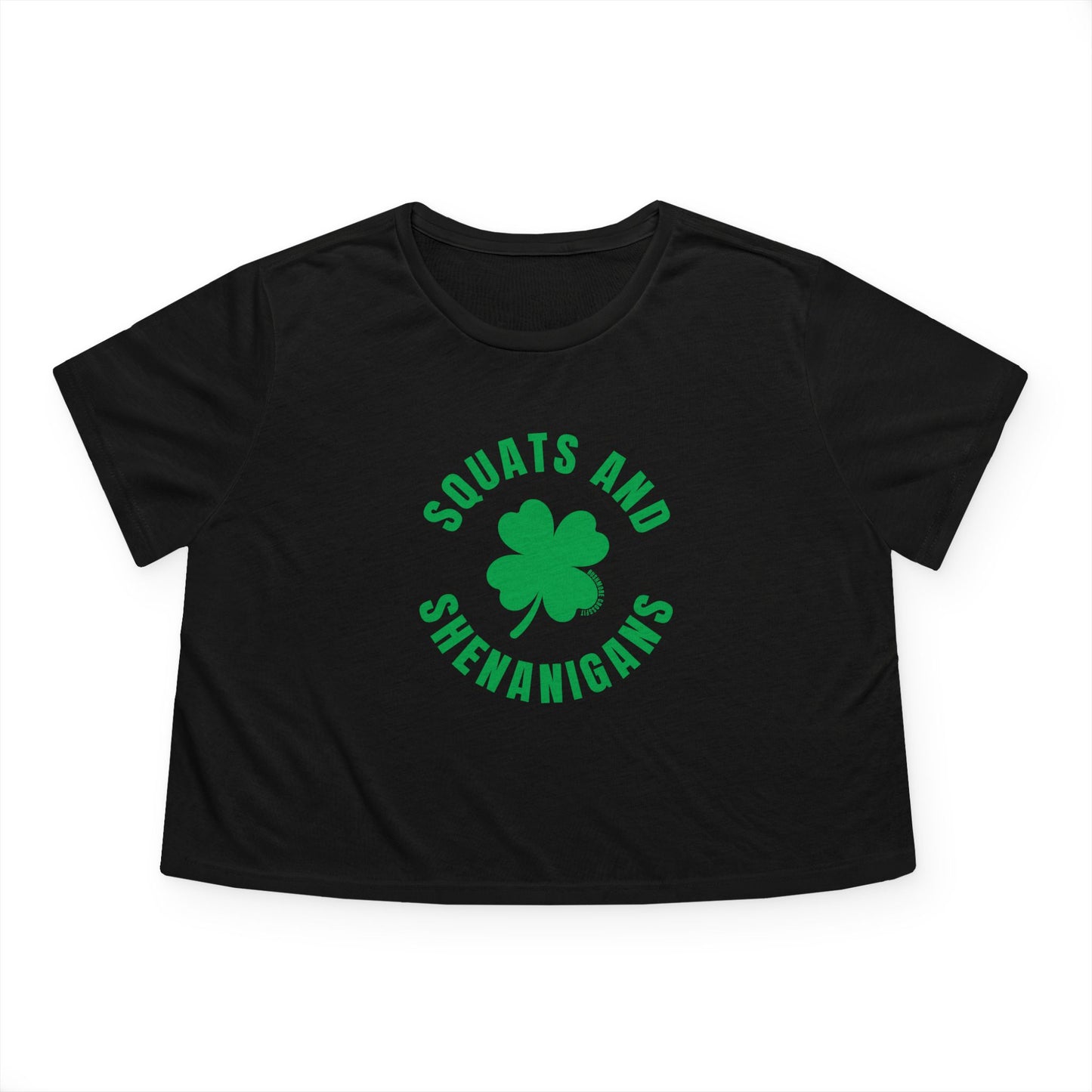 Squats & Shenanigans Flowy Cropped Tee
