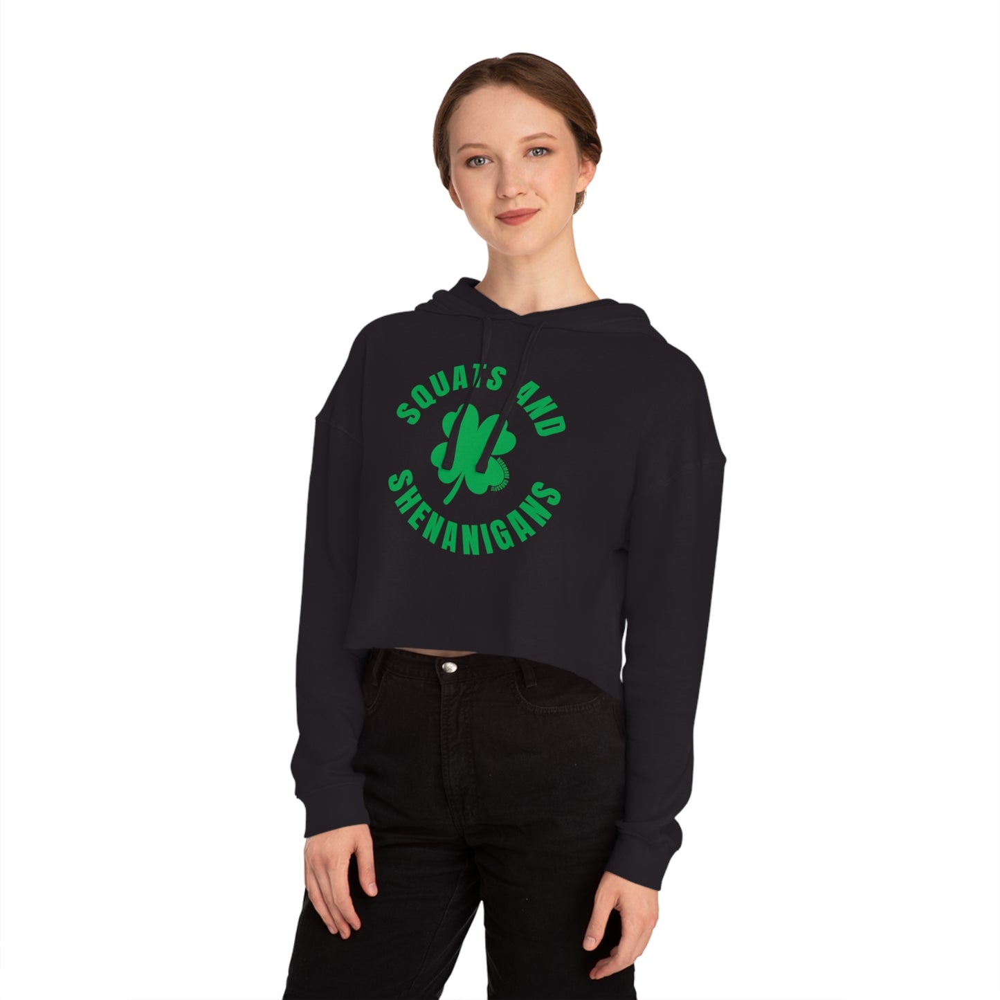 Squats & Shenanigans Cropped Hoodie