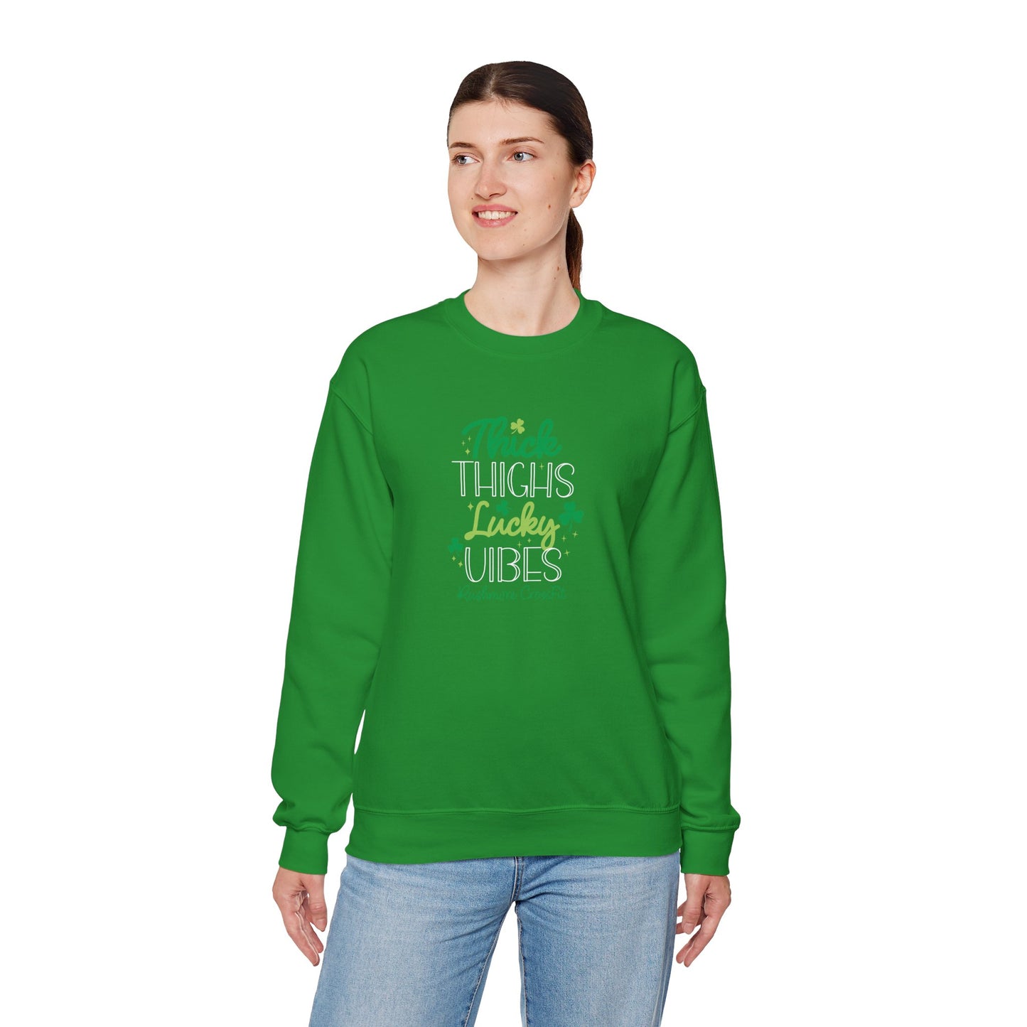 Thick Thighs & Lucky Vibes Crewneck