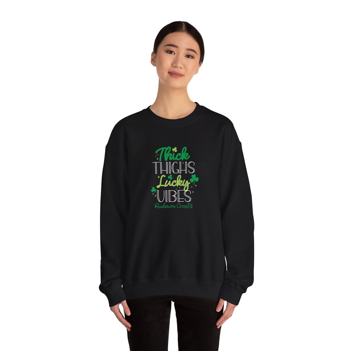 Thick Thighs & Lucky Vibes Crewneck